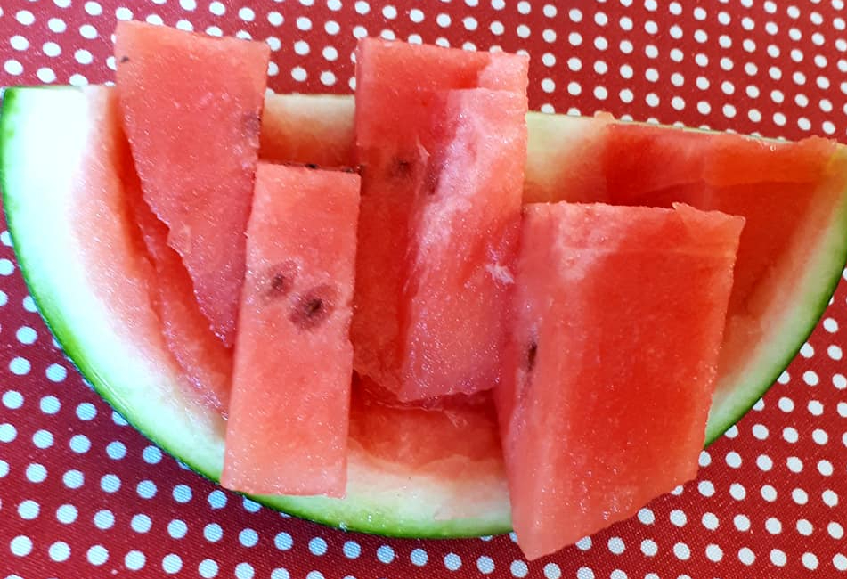 Salade pastèque: Een zomerse sinfonie van watermeloen en frisheid.