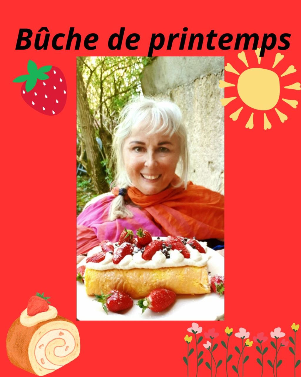 🍓 Bûche de printemps met verse&nbsp;aardbeien