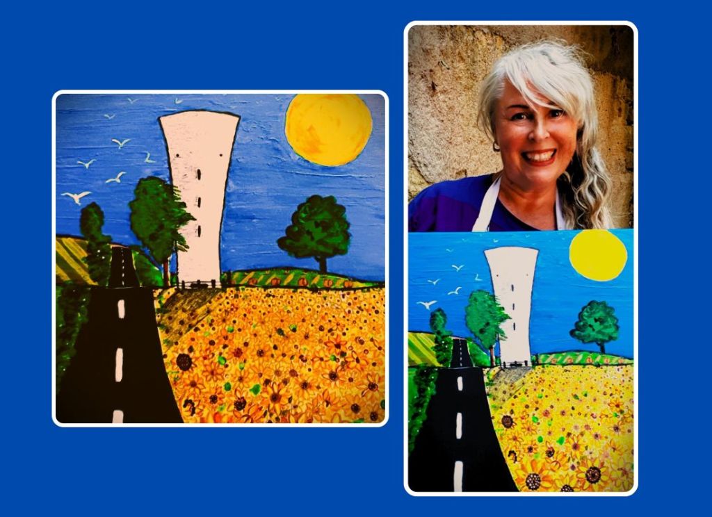 Gebouw met gezicht, gevangen in een geschilderd&nbsp;gedicht!